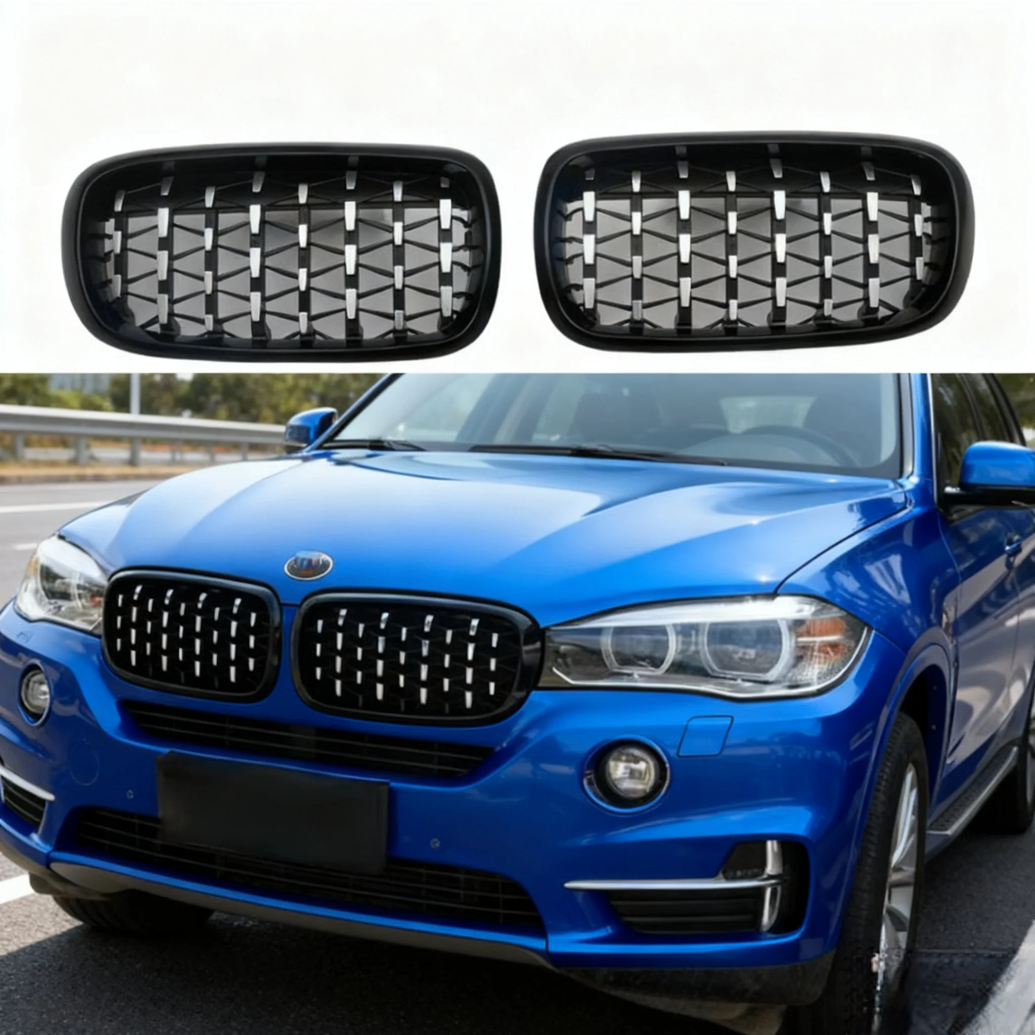 

Для BMW X5 F15 F16/2014-2018 стрельба в звездном стиле, крышка решетки, гоночные грили, комплект кузова, замена OEM