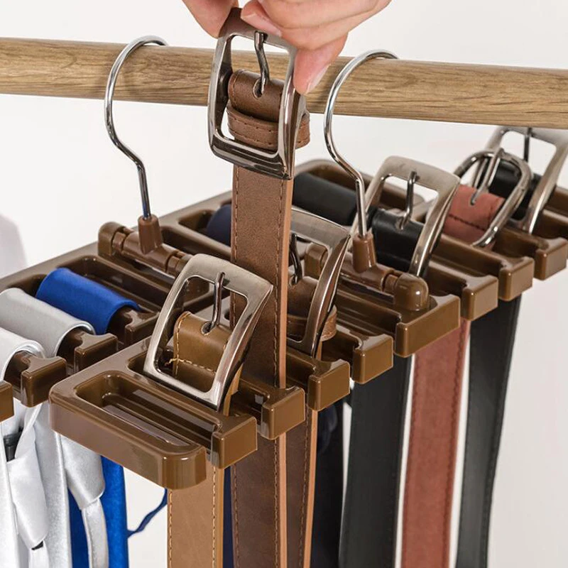 Tie Closet Organizer para Guarda-Roupa, cinto Rack Hanger, suporte De Armazenamento
