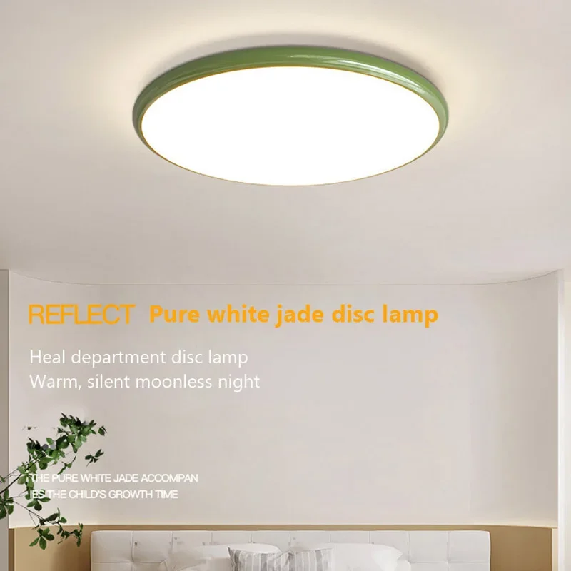 Imagem -02 - Simple Led Cream Wind Ceiling Light Nordic Macaron Fixture Luz para Quarto Sala de Estudo Varanda