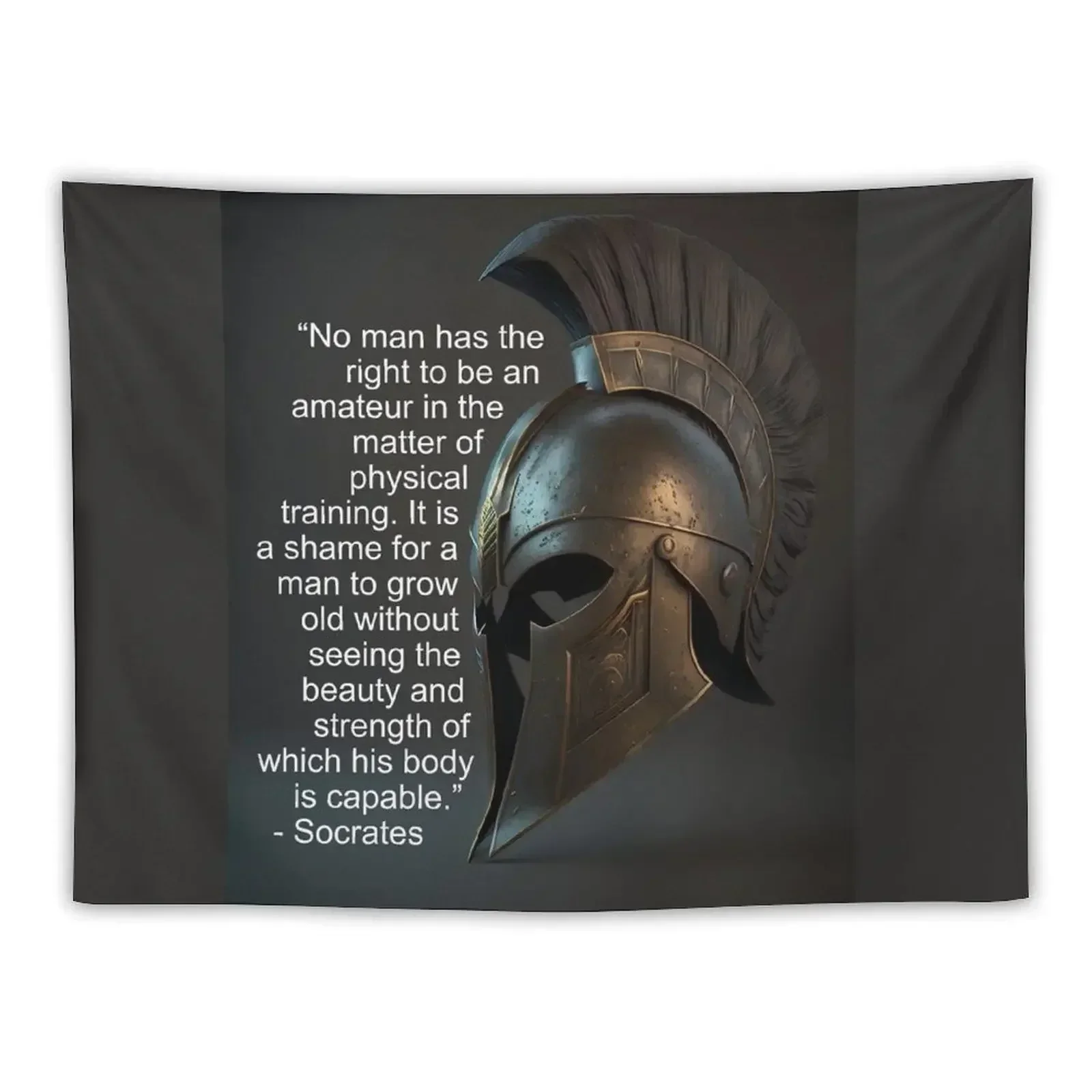 

No man has the right... Socrates Quote Tapestry Wallpaper Bedroom Room Design Things To The Room Decoration Bedroom Tapestry