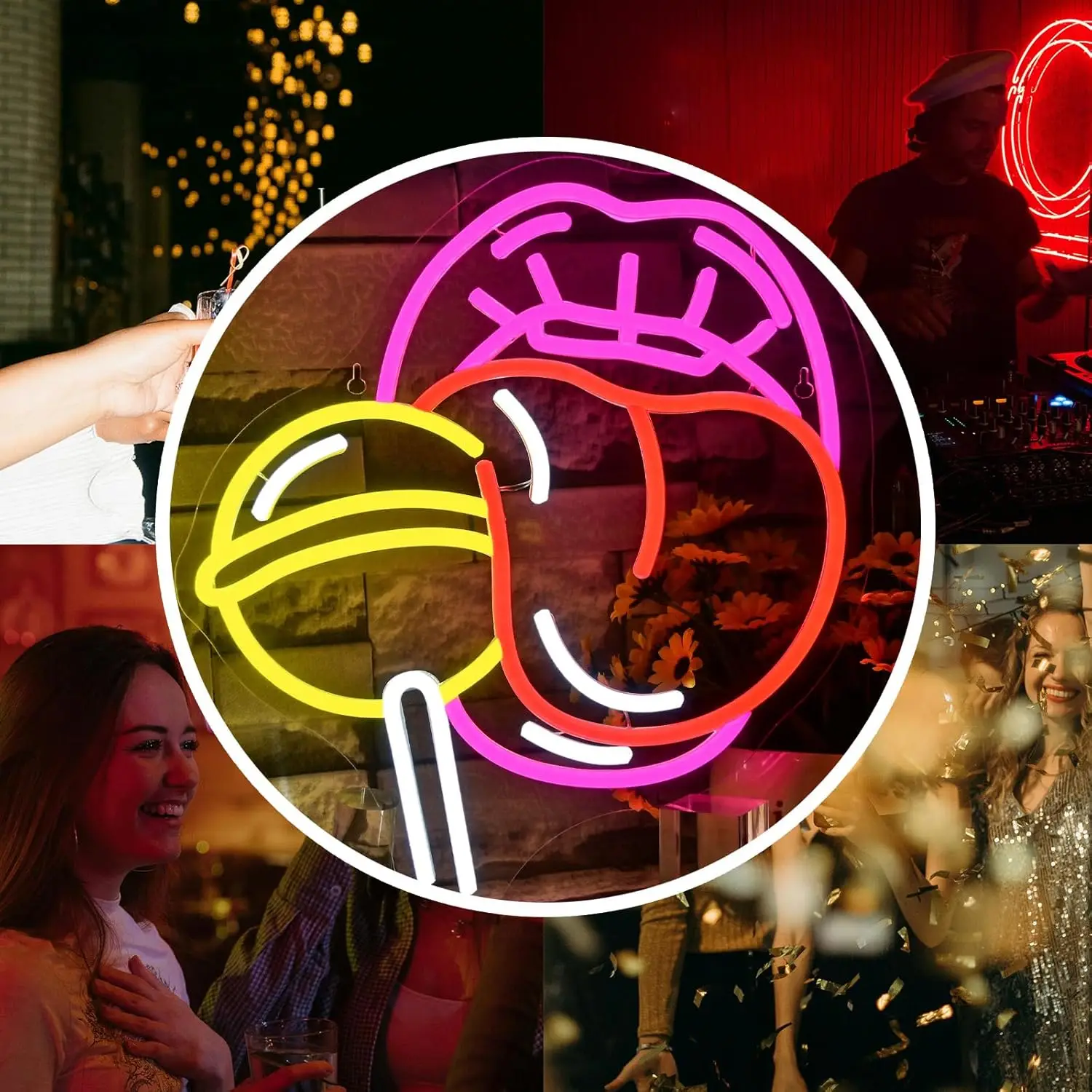 اللسان الحلوى النيون تسجيل ضوء النيون لمتجر رجل الكهف غرفة نوم هدايا الحفلات متجر الزفاف سوبر ماركت بار جدار ديكور هدايا لصديق