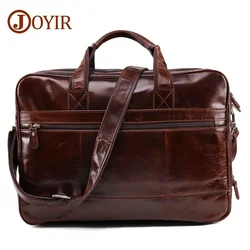 Men's Briefcase Genuine Leather Shoulder Bags Travel Laptop Bag Handbags Business Computer