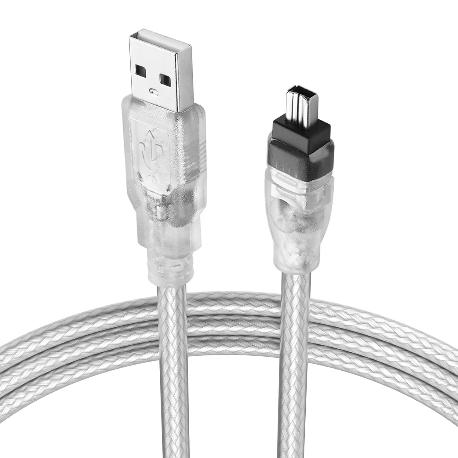 Cable adaptador Firewire a USB Firewire IEEE 1394 4 pines macho a USB 2,0 A Cable convertidor adaptador macho para impresora escáner Digita