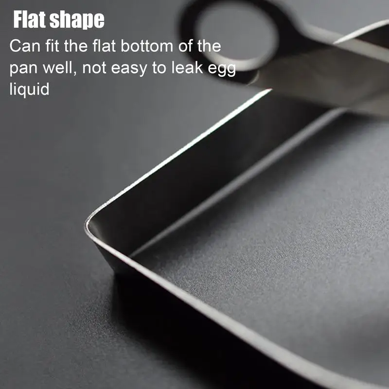 Heart Shaped Pancake ring Foldable Handle Poached Griddle Pan Stainless Steel Waffle Maker Non-Stick Fried Egg Ring for Kitchen