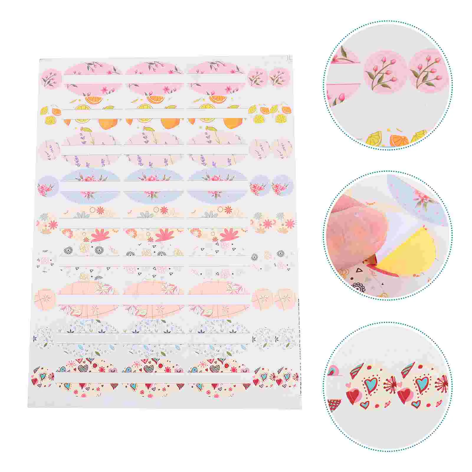 

12 Sheets Essential Oil Bottle Stickers Self-adhesive Tag Label Tags Perfume Easy-to-use DIY Pvc Waterproof Labels