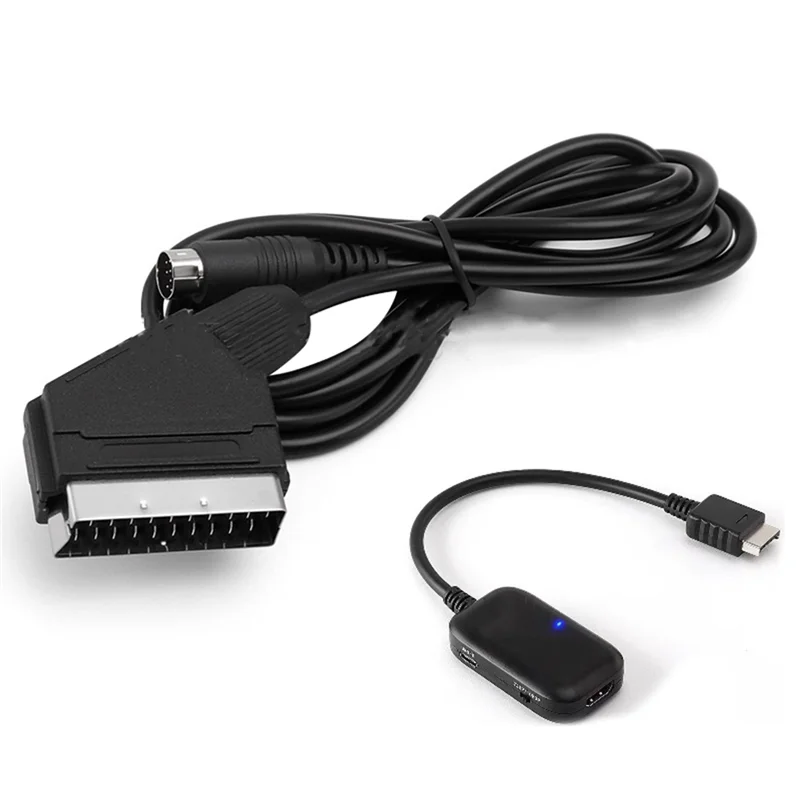 ABMF-1.8M Scart Cable Кабель с головкой метлы для соединительного кабеля игровой консоли SEGA Saturn