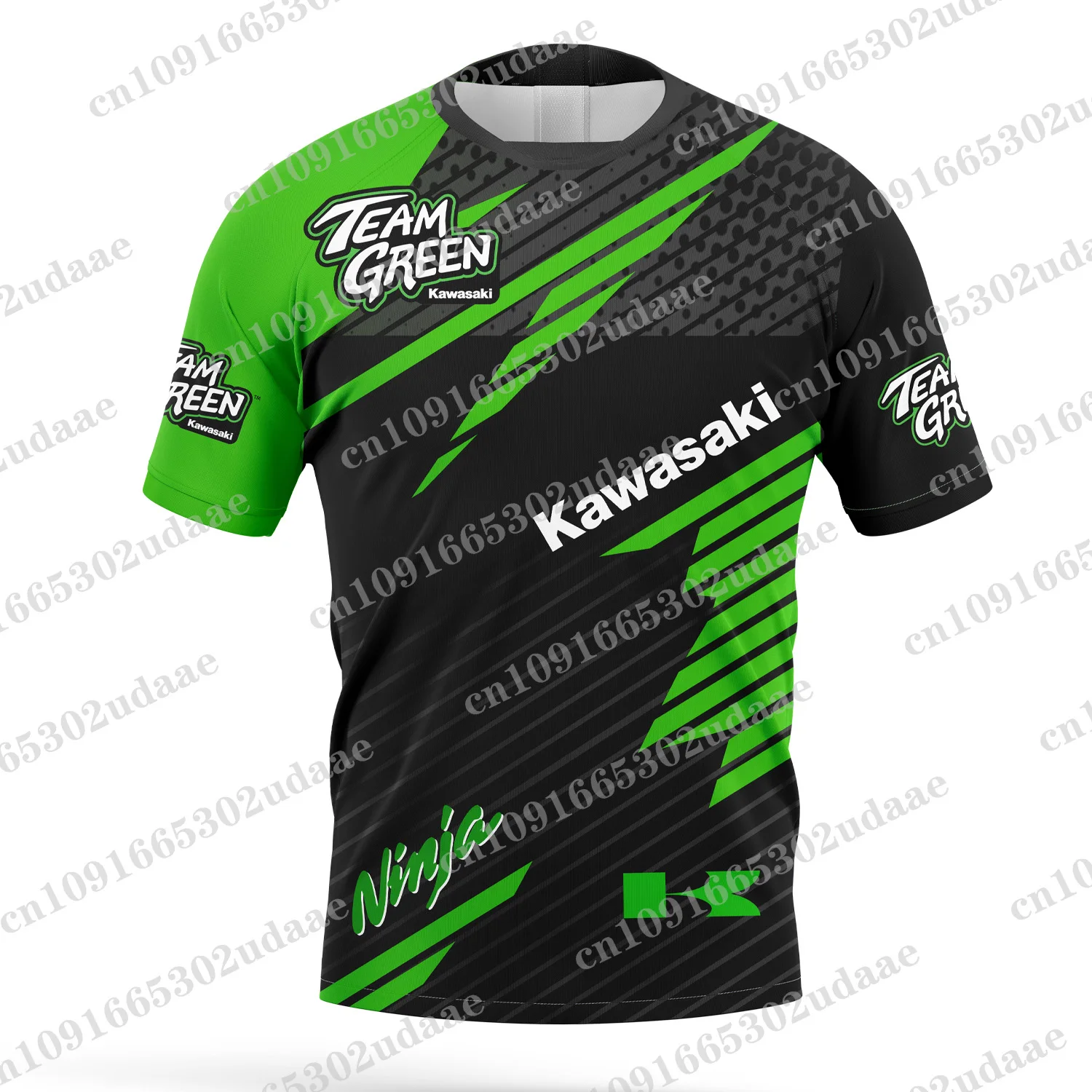 2024 nuove magliette Kawasaki da uomo e da donna della squadra di corse stampate in 3D camicie a maniche corte, abbigliamento sportivo da moto, top