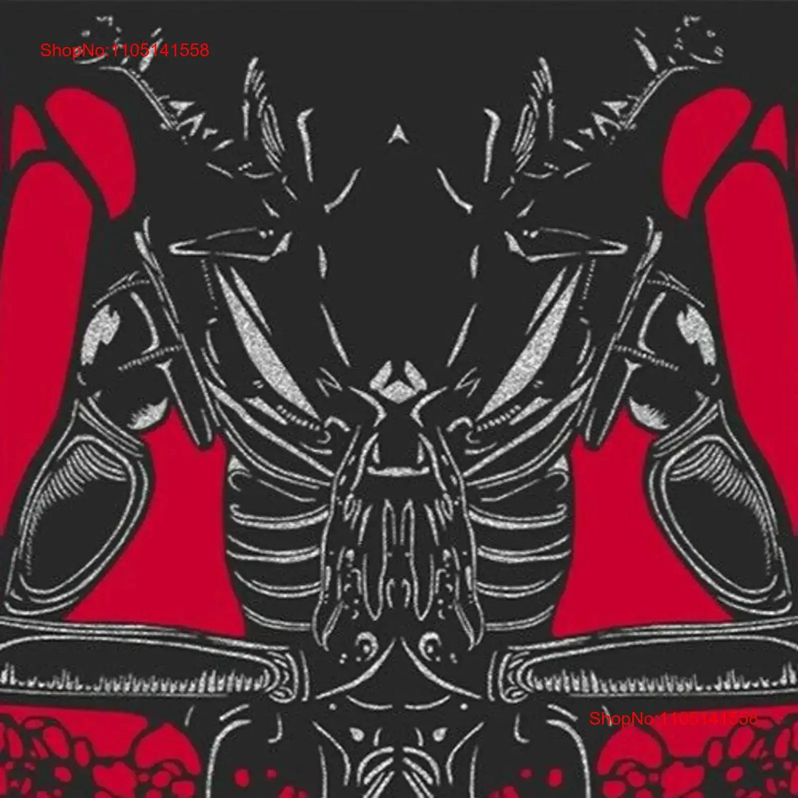 XWWX HR GIGER Alien Devil Black T SHIRT Sticker Xenomorph Necronomicon M Fab vintage Washed Unisex Versatile Casual homme