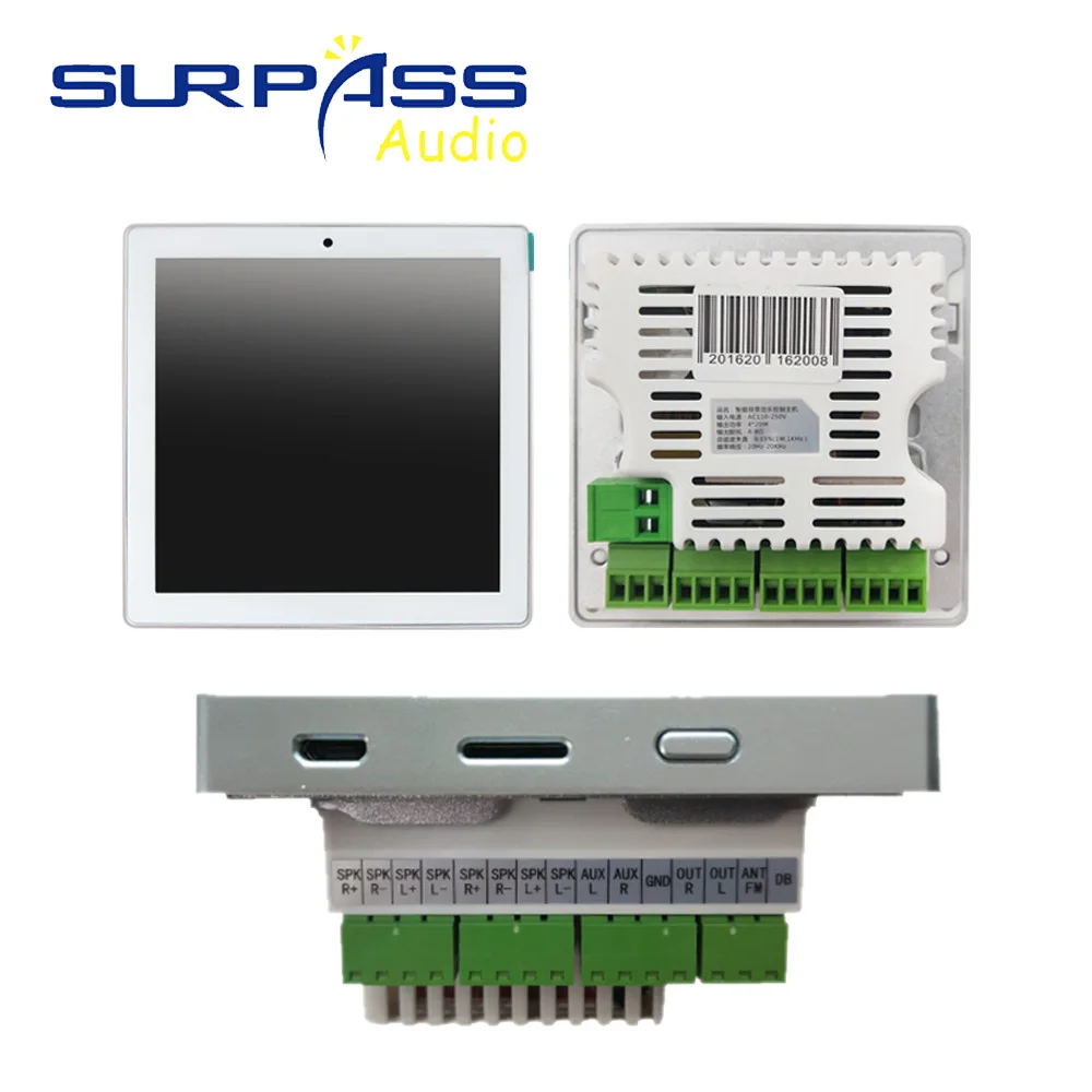 Amplificador De Parede Sem Fio Bluetooth Smart Home Audio 2/4 Channel Mini Sistema de Música Digital Amplificador 86 Tipo para o Banheiro do Hotel