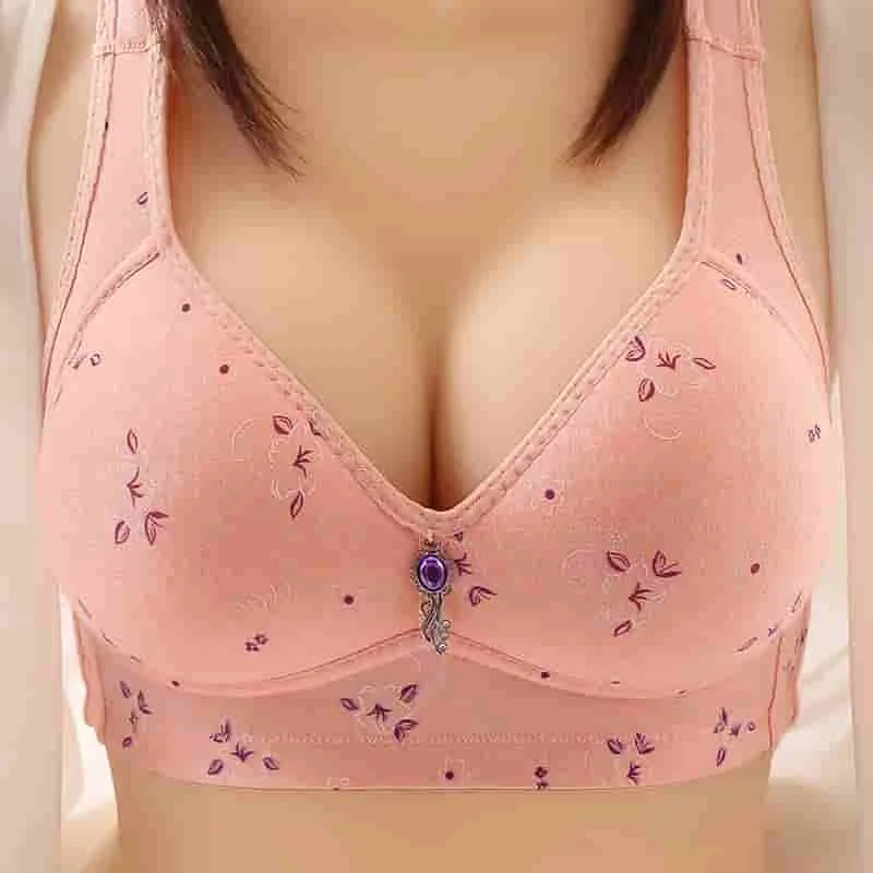 Women Underwear Wire Free Comfort Push Up Bras Female Sexy Lingerie Soft Thin Breathable Black Bralette Soft And Comfortable Bra