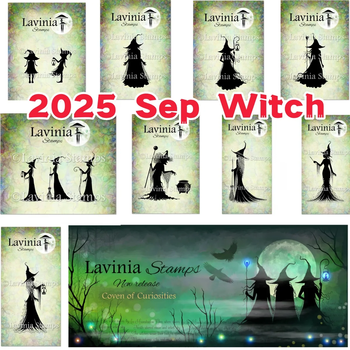 

Coven of Witch 2025 Halloween Stamps for DIY Scrapbook Embossed Handcraft Paper Card Craft Template Stamp Supplies Decoration