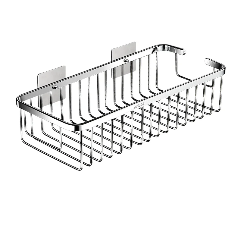 

No shower room net basket 304 stainless steel perforated Italian toilet bathroom bathroom rack