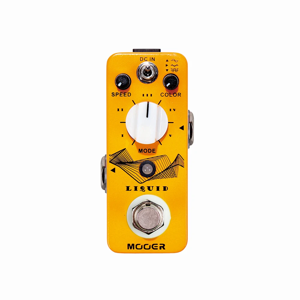 MOOER Guitar Effect Pedal Liquid Digital Phaser with 5 Different Effects 3 Selectable Wave True Bypass Guitar Parts Accessories