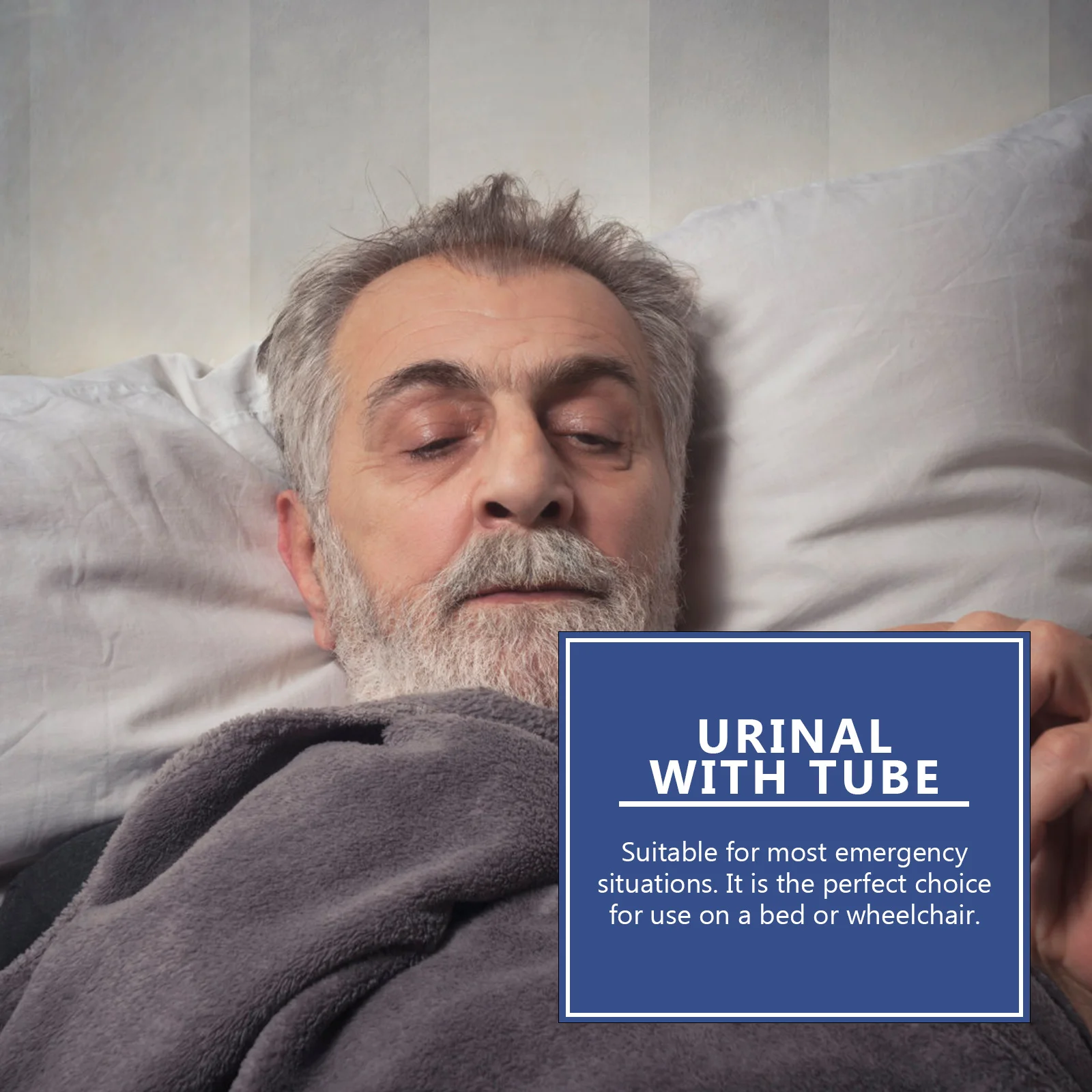 مجموعة واحدة من الزجاجات الصغيرة للمبولة البلاستيكية المحمولة لكبار السن مع تصميم مدمج للسفر والاستخدام في حالات الطوارئ في الهواء الطلق