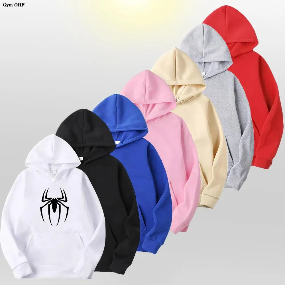 Spider Fashion Brand Men\'s Women\'s Hoodies Male Casual Sweatshirts Men\'s Hoodies High Quality Pullover Sweatshirt Tops Fleece