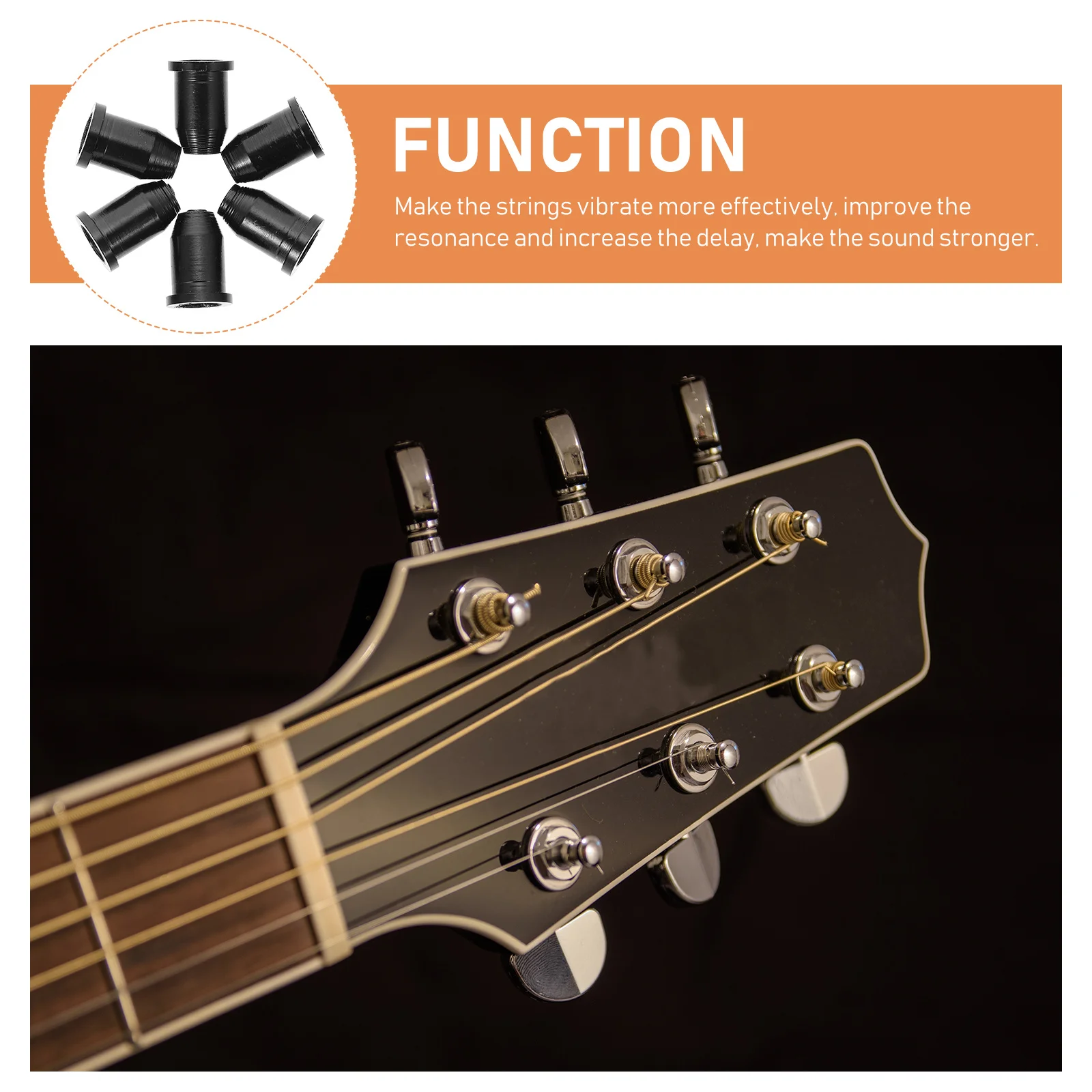 

6pcs Electric String Bushings Premium Material Durable String Holders For Guitar Parts Replacement Guitar Accessories