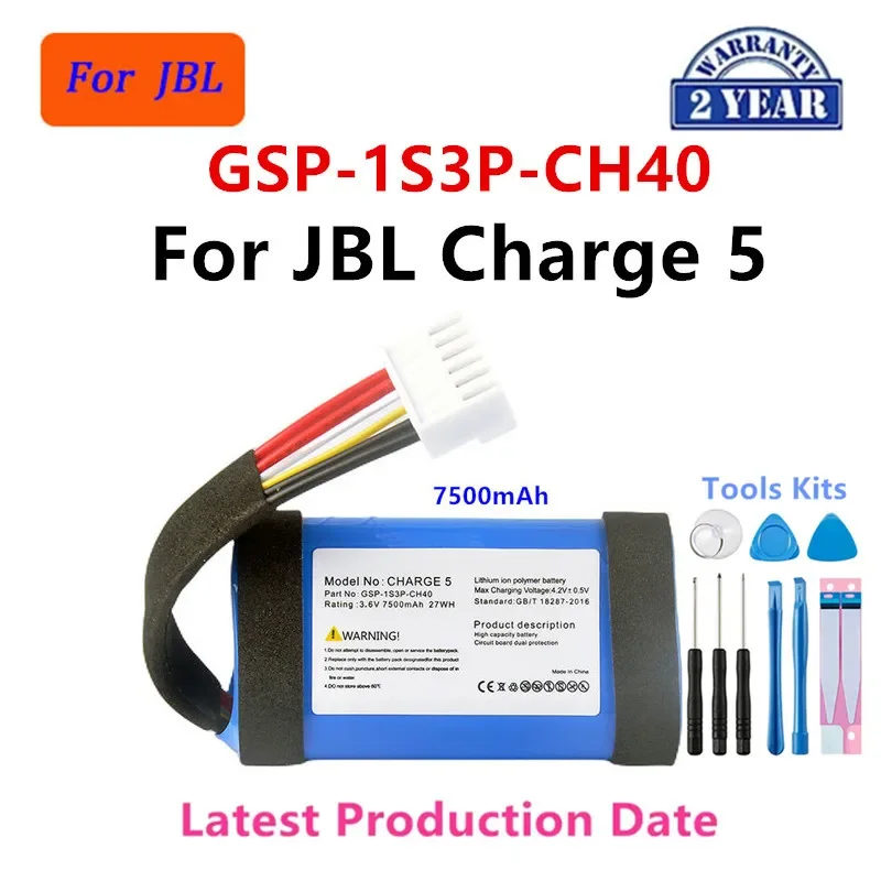 Replacement Battery GSP1029102 GSP-1S3P-CH40 AEC982999-2P for JBL Charge 2 Plus Charge 3 4 5 Speaker Battery view 6