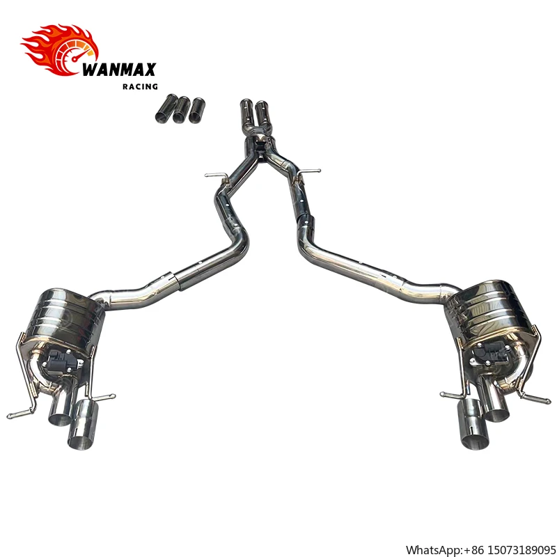 

Выхлопная система Valvetronic Catback из нержавеющей стали для W212 E63 2014 года с X-образной трубой (без насадок)