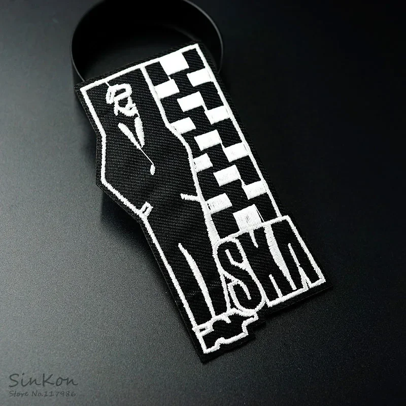 SKA Patches Embroidered Applique Sewing Label Clothes Stickers Apparel Ornament Badge Patch