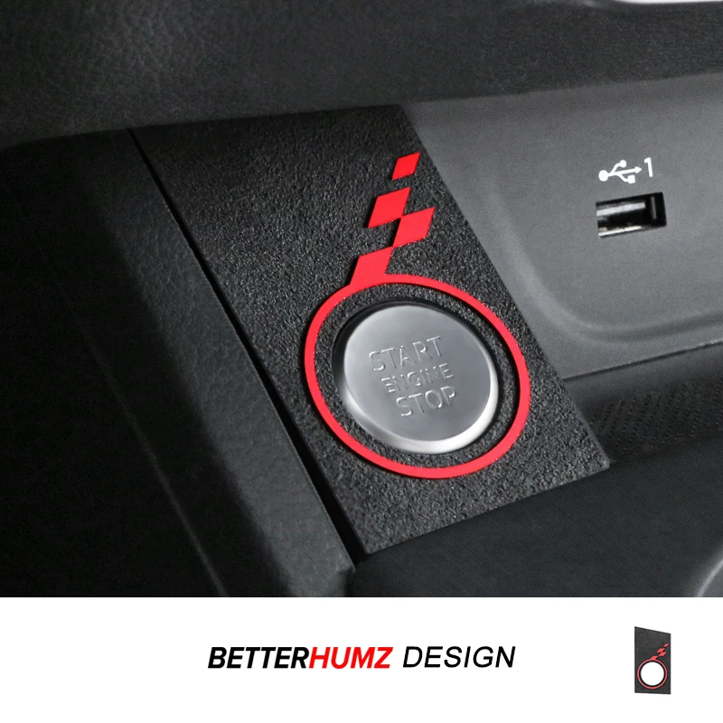 Für Audi A4 B9 A5 2017–2024, hergestellt aus Alcantara, Auto-Innenraum, Mittelkonsole, Motor-Start-Stopp-Taste, Verkleidungsaufkleber, Zubehör