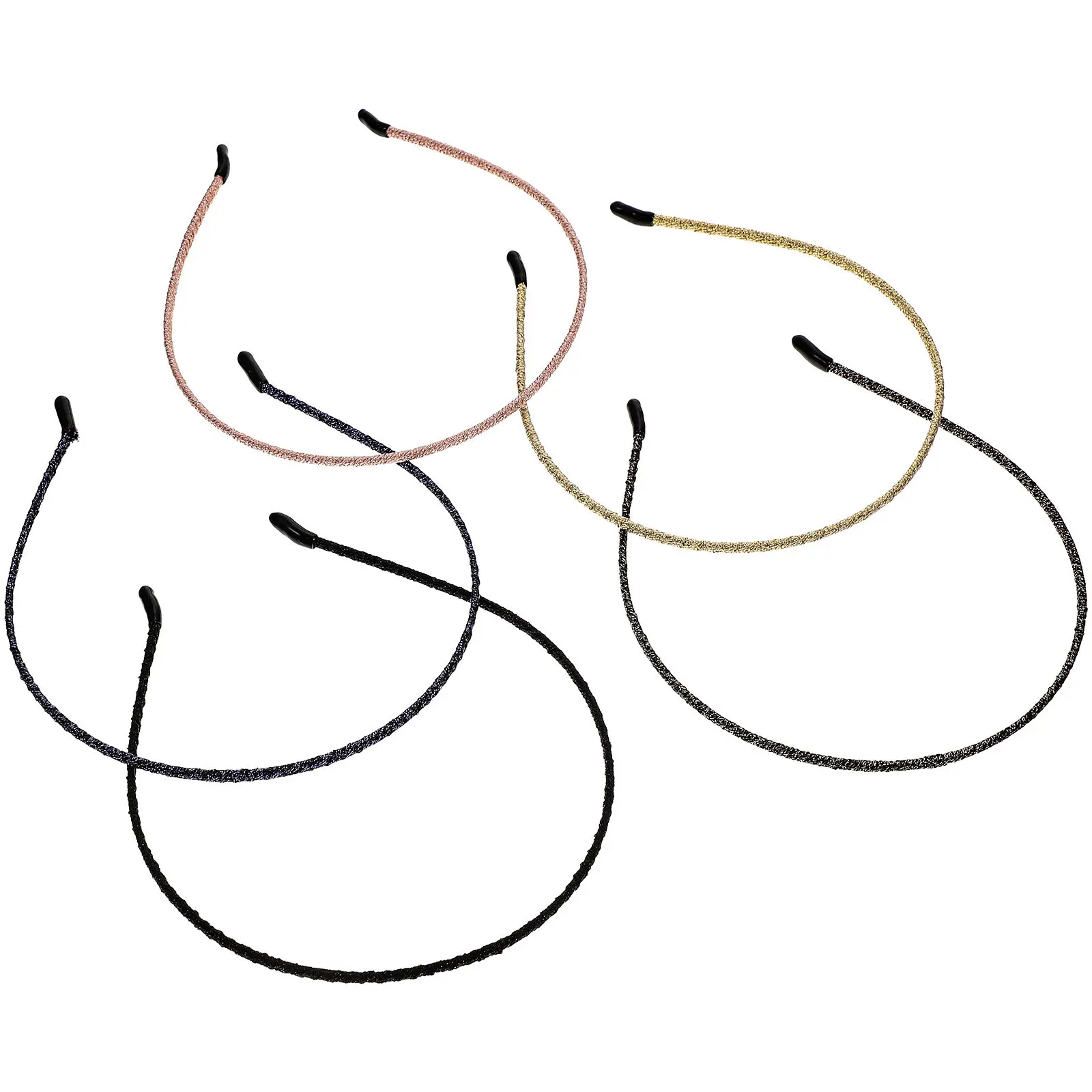 

5Pcs Retro Thin Cloth Headbands Hair Clasp Simple Comfortable Hair Accessories for Women Girls Party Family Use