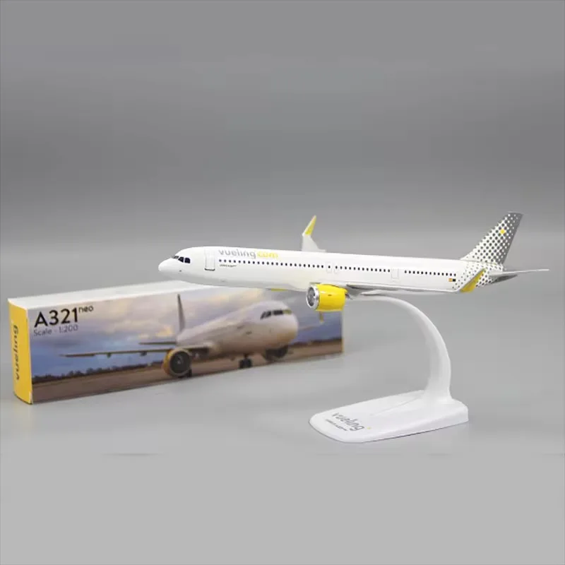 

Масштаб 1:200, испанская модель самолета Vueling Airlines A321NEO, коллекция моделей из АБС-пластика, дисплей, бутиковое украшение