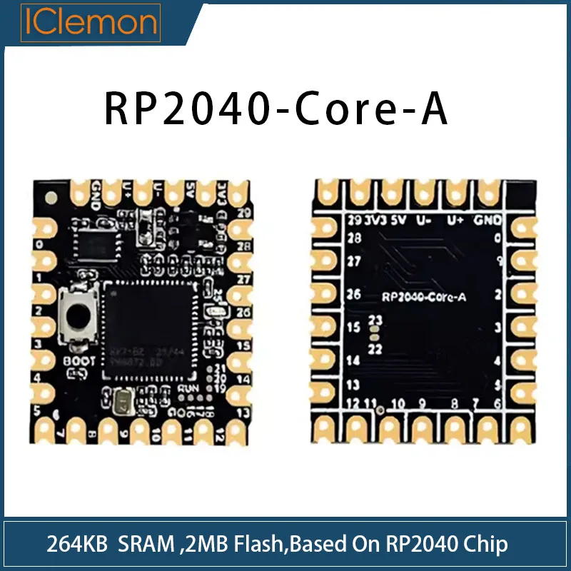 RP2040-CORE-A development board Raspberry PI Pico RP2040-CORE-A stamp hole is based on the official RP2040 dual-core processor