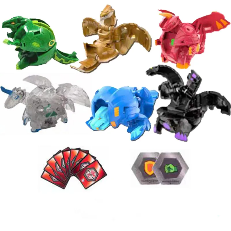 Figuras de acción de Bakuganes Monster para niños, juguete coleccionable, transformable huevo, nueva tarjeta comercial