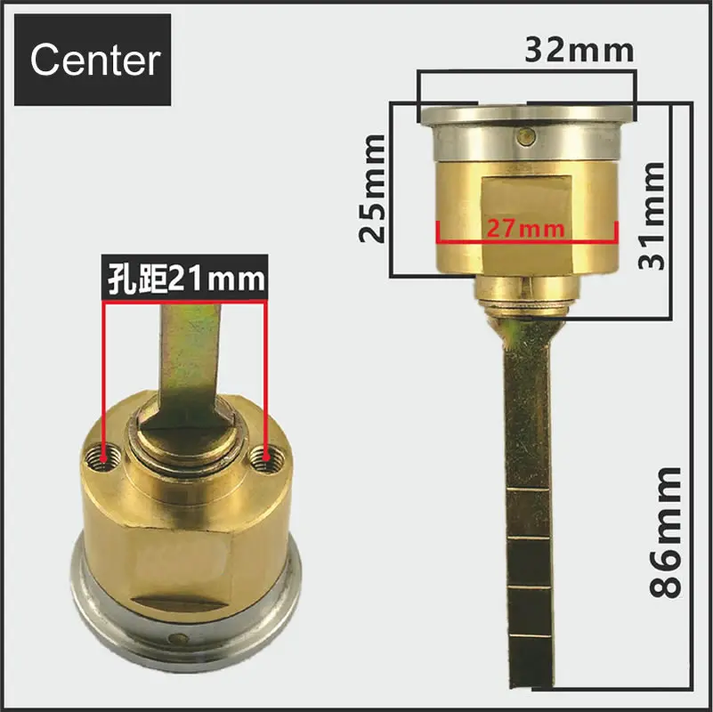 C-level exterior door lock cylinder Universal Anti-theft lock core center and eccentric Iron/wooden door lock