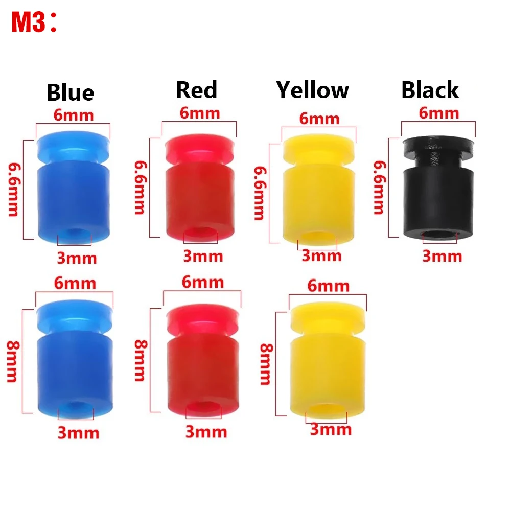 9imod-bolas amortiguadoras de goma para cuadricóptero, 10 piezas, M2/M3 RC, controlador de vuelo F3, F4, F7, Bola de montaje suave antivibración