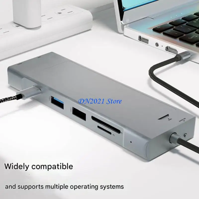 

F3KE Portable USB C Docking Station 4K HDTV USB C HUB Type C to HDTV USB Splitter Type C USB3.0 Adapter for Mobile Phone