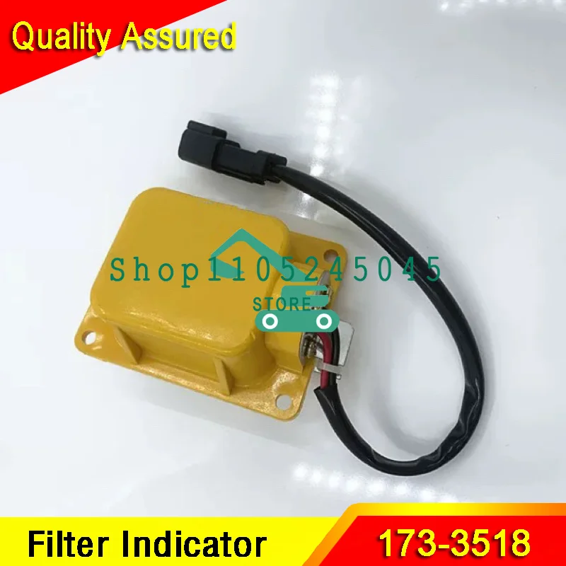Hydraulic Oil Return Filter Indicator 173-3518 1733518 for E320C 320D 325C 325D 330C/D E336D Construction Machinery