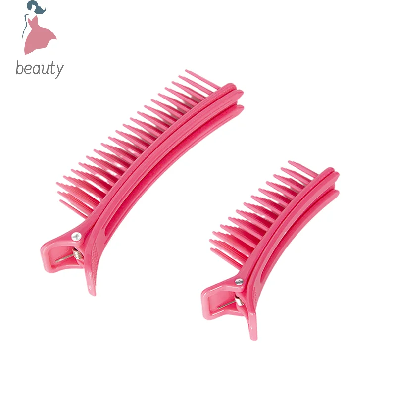 Professional Hair Grip Clamps Salon Hair Section Cutting Clips Comb Barber Dyeing Perm Hair Pins Home DIY Barrette Hair Styling