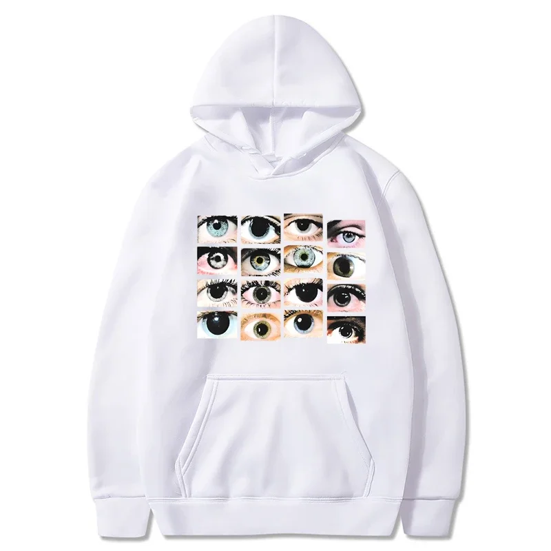 

Women's Long Sleeves women Streetwear Hoodie Sweatshirt Eyes Print Harajuku Pullover Autumn Casual Hooded Hoodie Sweatshirts