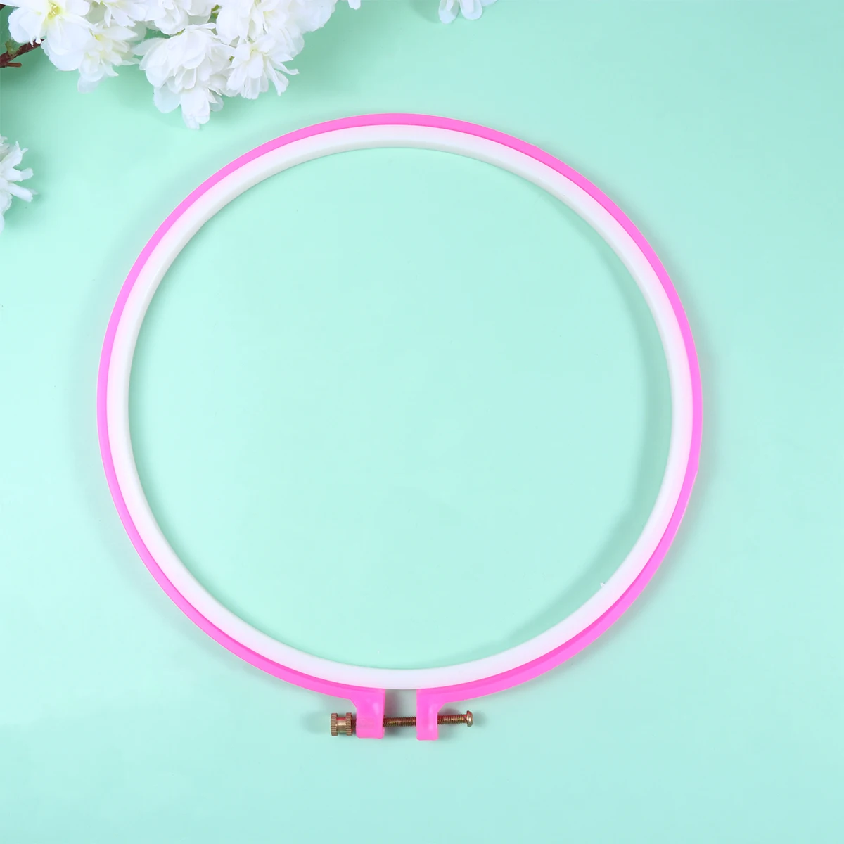 

2 Pcs Stitch Embroidery Circle Round Embroidery Frame For Beginners Round for Beginners Rack Kit Plastic DIY Craft