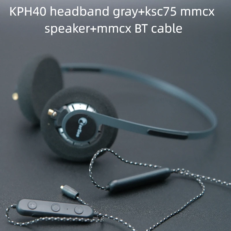 Farsoo KPH40 Headband on the Ear Headset with KSC75 MMCX HiFi