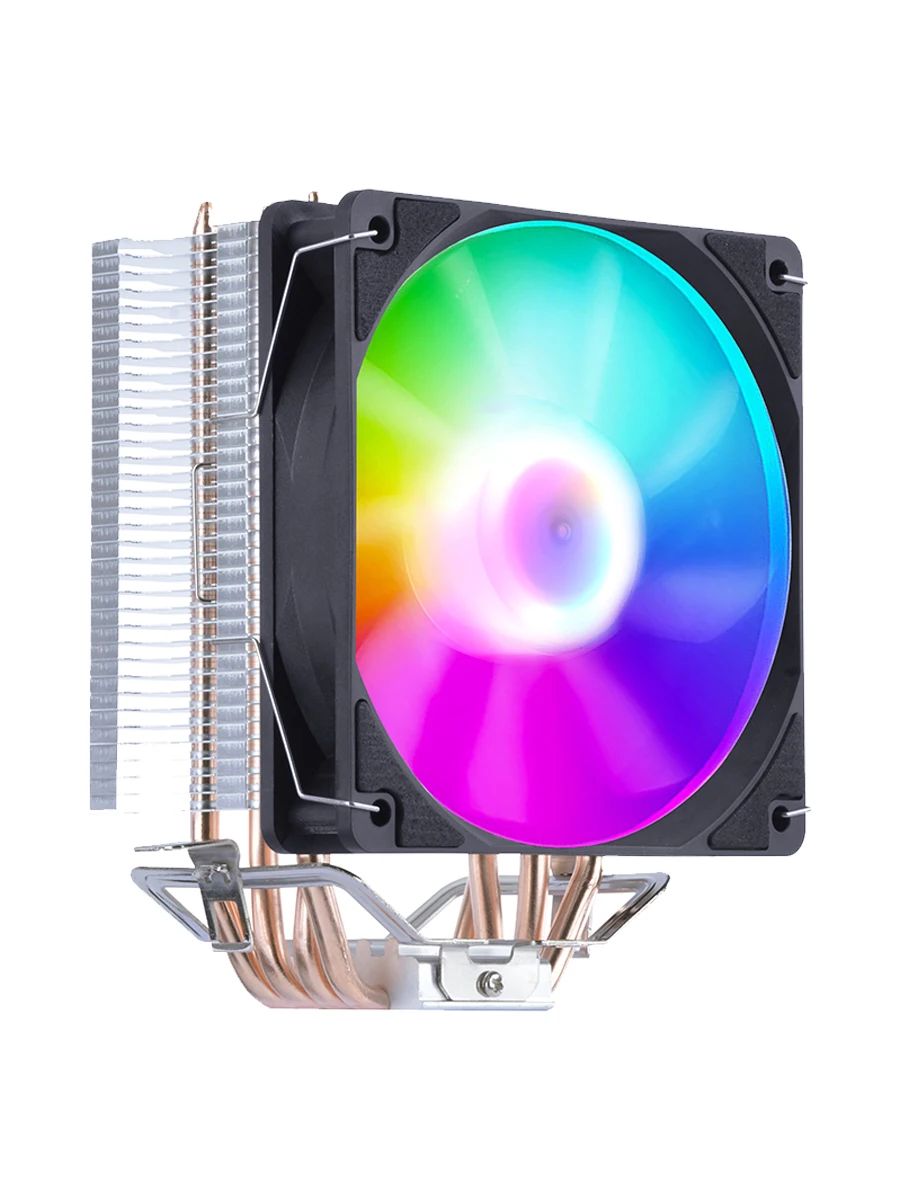 

IWONGOU cpu cooler fans for pc aircooler Quiet fan 120mm X99 Cooler 4 Heat Pipe Processor cooler AMD,Intel water cooler