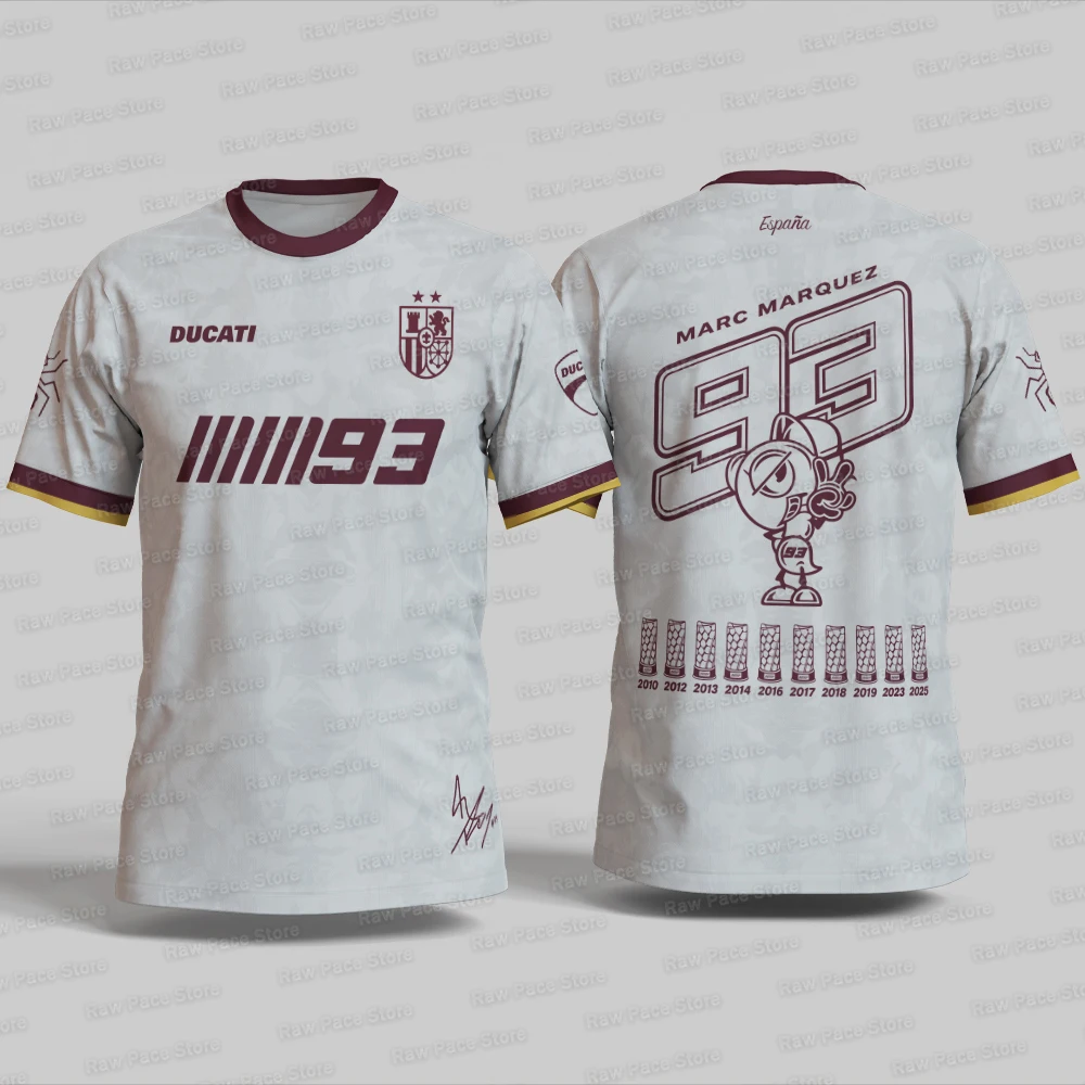 Marc Marquez 93 Spain Special Edition Jersey Men's 3D Print Breathable Casual Sport Tops Motorcycle Fans Football T-Shirts 2026