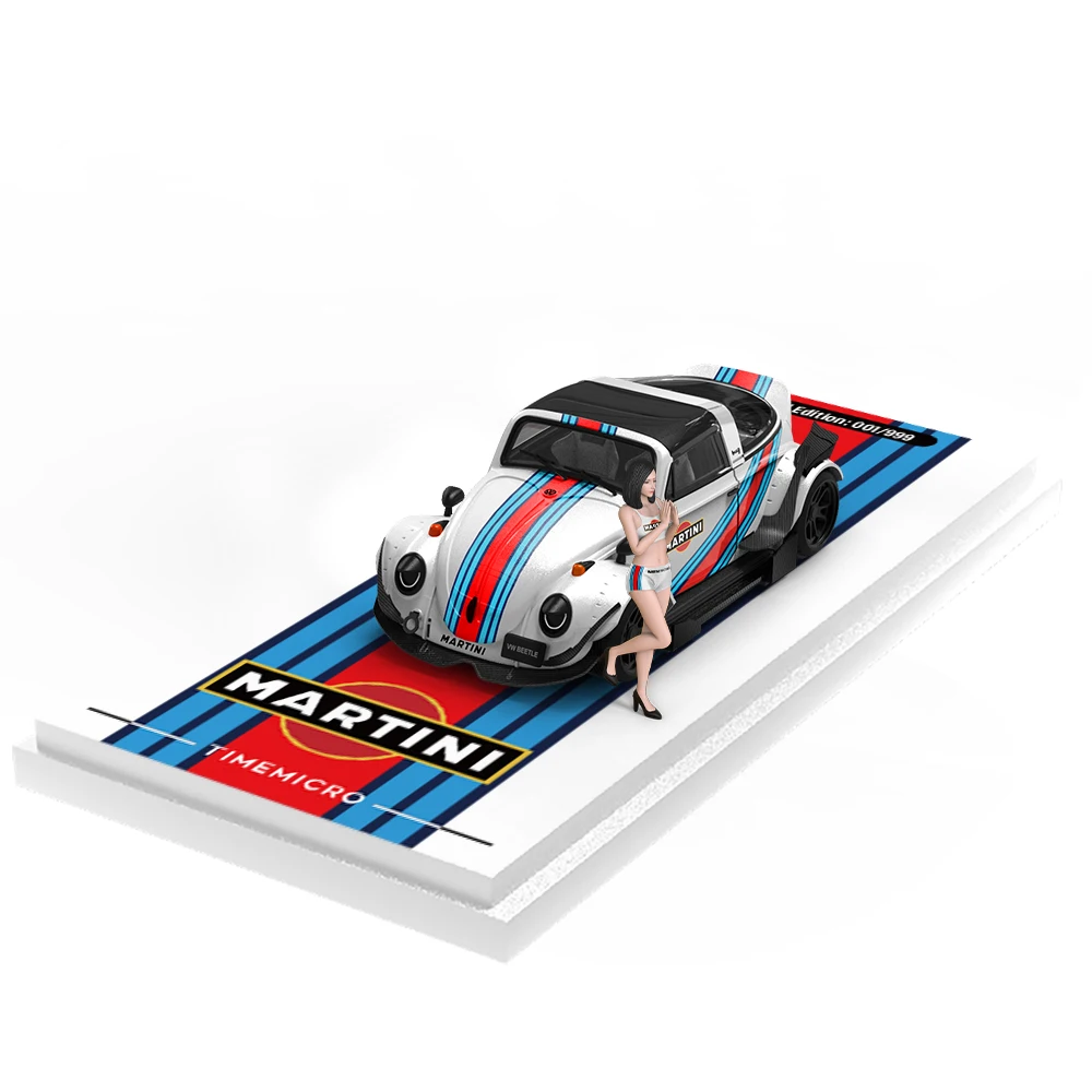 TimeMicro 1:64 Beetle Martini Doll Luxury Edition Alloy Car Model