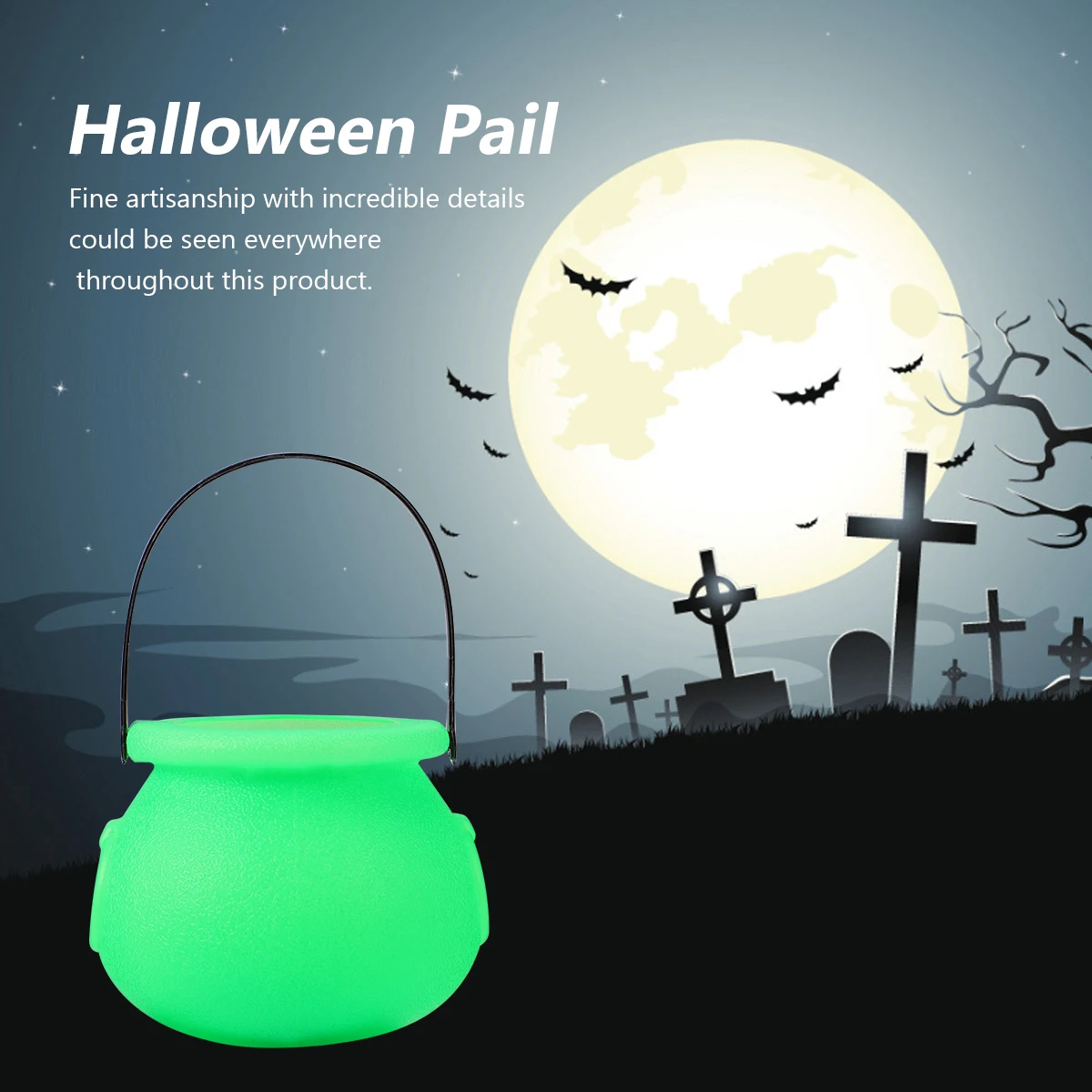 

10pcs Witch Bucket Props Terrifying Design Cosplay Accessories Halloween Pail Day Supplies Stable Color Artisanship