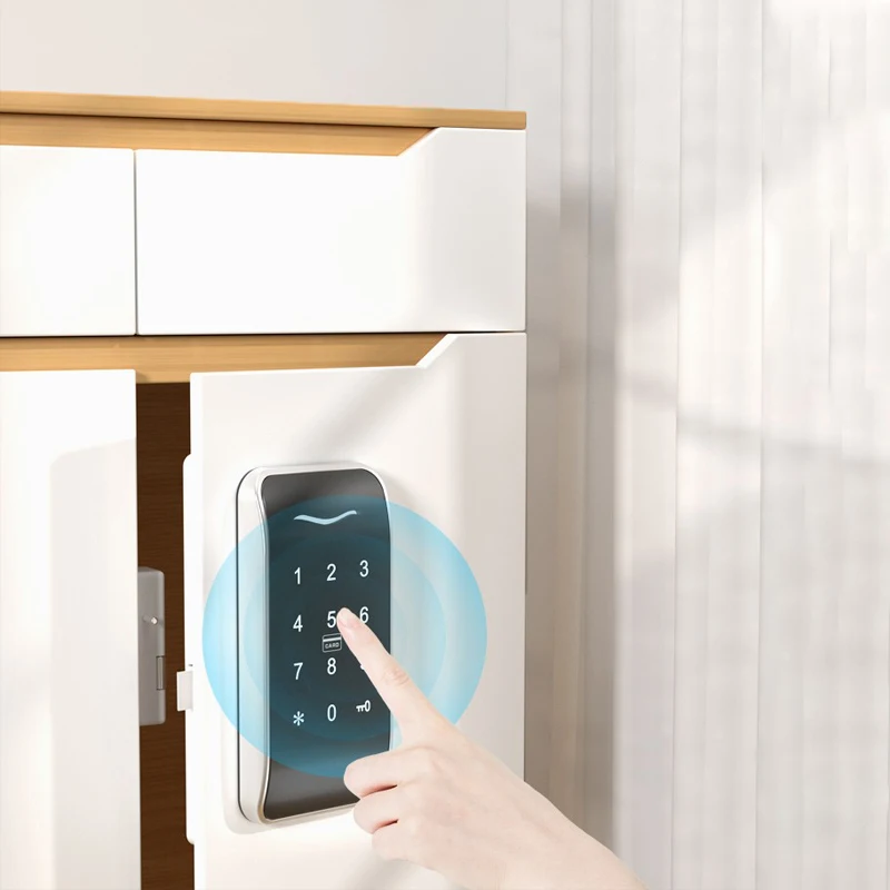 Tarjeta Mifare electrónica de alta seguridad sin llave, cerradura de puerta con código Digital para gimnasio/oficina/taquillas de apartamento