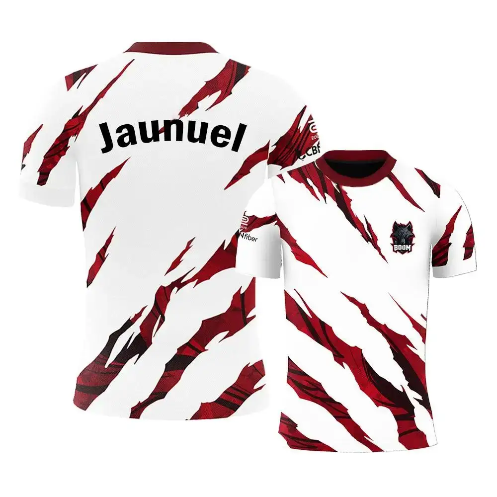 BOOM Esports Club الجديد 2025 زي الفريق DOTA2 Pro League Player Training Jerseys Fan مخصص للتنفس تي شيرت رجالي