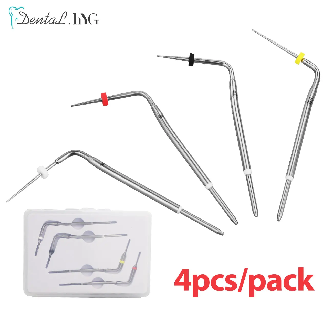 4pcs/Set Dental Gutta Percha Pen Heated Tips Size F FM ML M for Obturation Gutta Percha Endo System