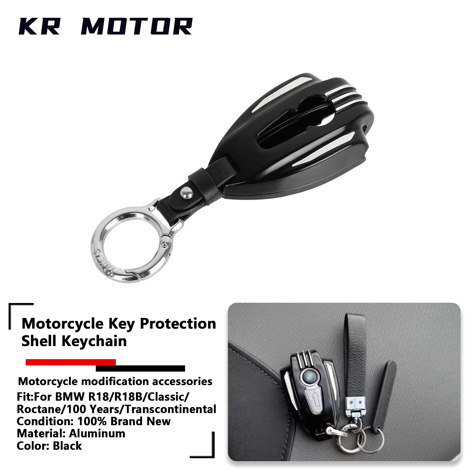 

Защитный чехол для ключей мотоцикла, алюминиевый корпус, подходит для BMW R18/R18 Classic/100 лет/R18B/Roctane/R18 Transcontinental