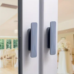 Maniglie autoadesive per porte scorrevoli da 2 pezzi per maniglie per porte in vetro per finestre dell'armadio da cucina senza punzonatura maniglia Hardware per mobili