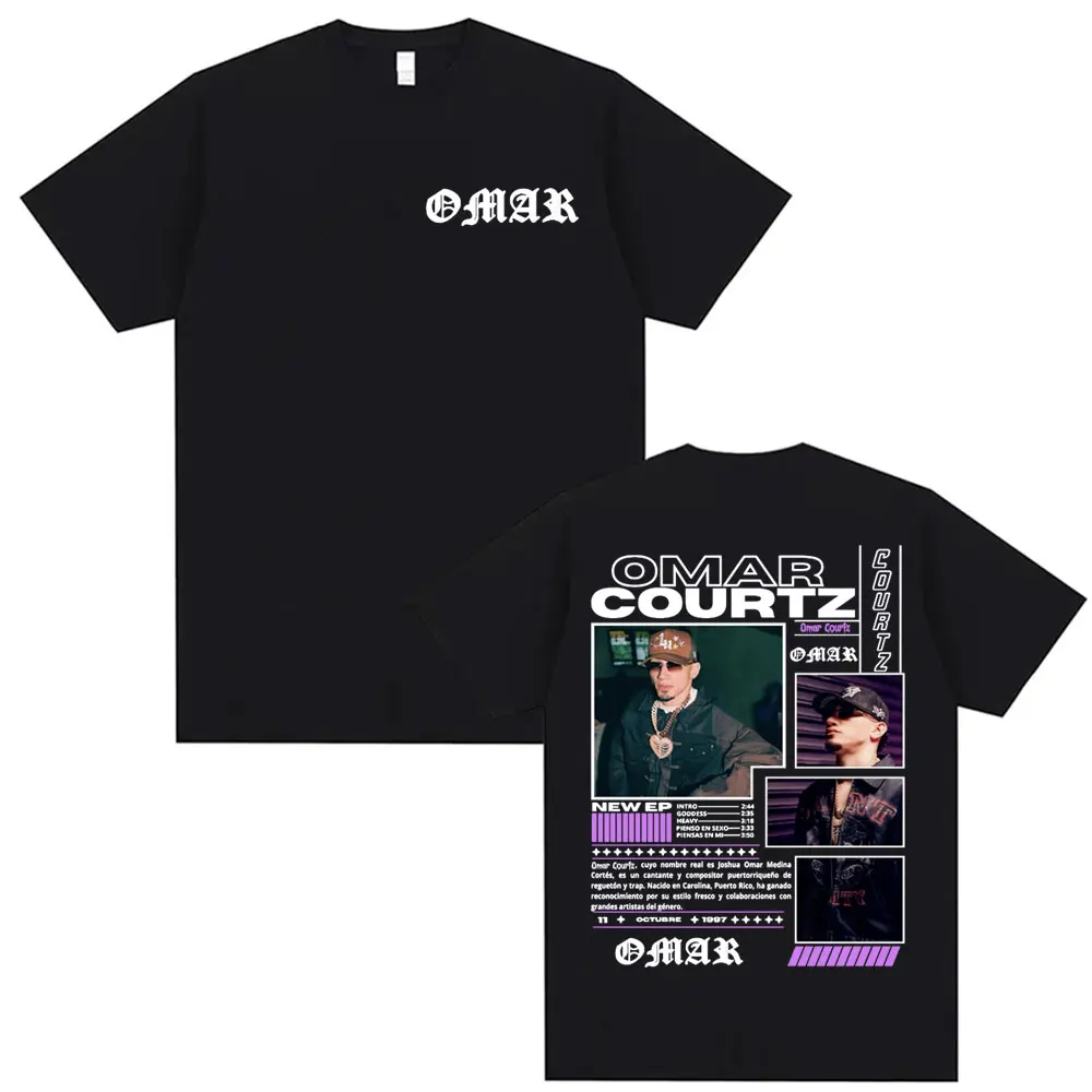 

Rapper Omar Courtz Primera Musa Album Tour T Shirts for Men Women 90s Vintage Hip Hop Gothic Short Sleeve Casual O-Neck T-shirts