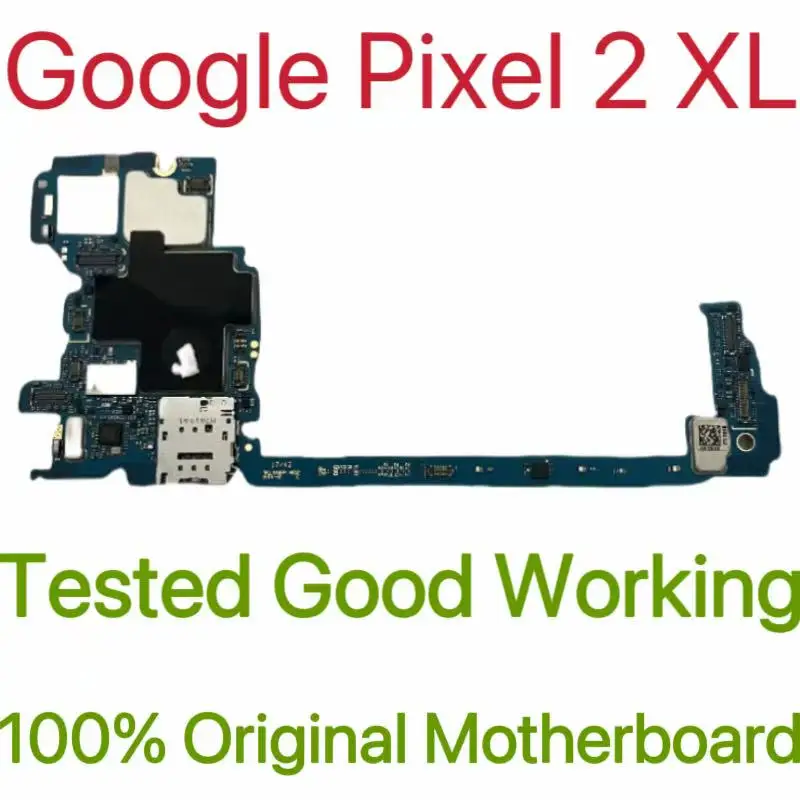 Global Version Original Unlocked Motherboard for Google Pixel 2 XL Tested Circuit Plate Main Logic Board for Google Pixel 2 XL