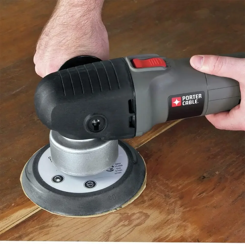 -CABLE Sander with Polishing Pad, 4.5-Amp, 6-Inch Polisher, 2,500-6,800 OPM, Corded (7346SP)