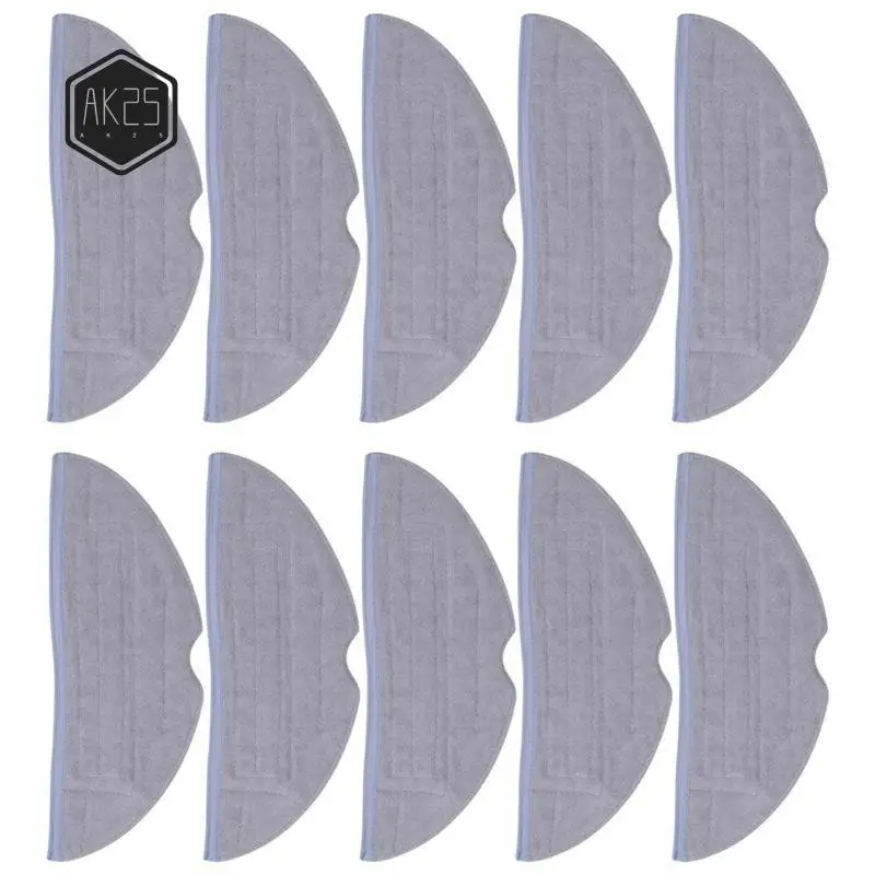 

Сменные насадки для швабры AK25-10 (10 шт.) для пылесосов Xiaomi Roborock S7 T7S T7 Plus, мягкие микрофибровые подушечки