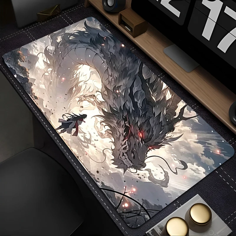 Large Mouse Pad Speed E-sports Gamer Mat Dragon Extended Mausepad Rubber Keyboard Pad Durable Gaming Desk Mat Computer Mausepad